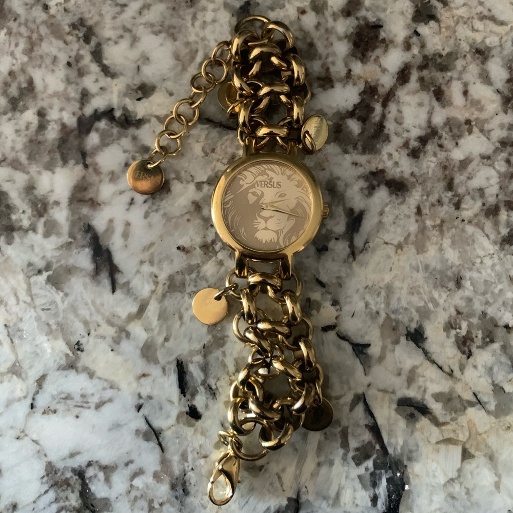 Vintage VERSACE VERSUS Gold Plated Stainless Steel Watch - Picture 3 of 17